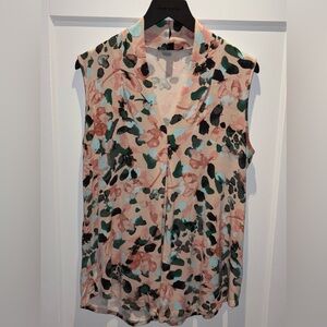 Floral Sleeveless Women's Top - Multicolor
